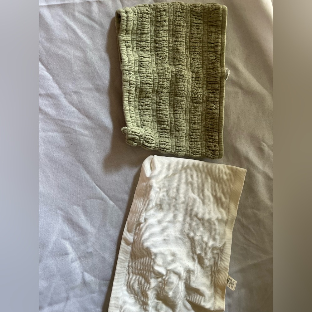 Kids Olive Green and White Headbands